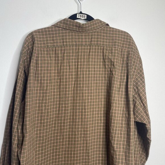 Polo Ralph Lauren Dress Shirt Stanton Classic Fit L/S Men 2XL Brown Plaid XXL - Picture 7 of 8